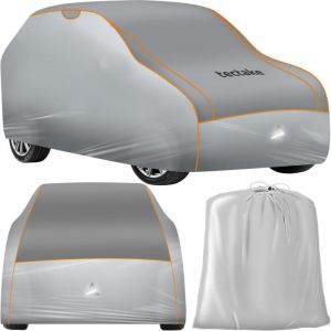 TecTake Car Cover - Voile de voiture extérieure - Protection contre la grêle - Couverture imperméable avec 3 sangles réglables - Respirante - Housse de protection de voiture avec sac de rangement - Compatible avec de nombreux modèles - Dimensions (LxLxH)