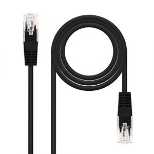 Image de Nano cable Rj45 Cat6 Utp Cu 0,30m Noir 10.20.0400-l30-bk