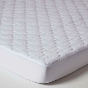 Homescapes - Protège-matelas luxueux à grands bonnets, 140 x 200 cm - Blanc