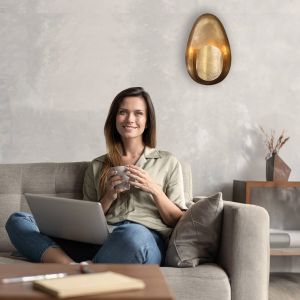 Steinhauer Applique de pared Anne Light And Home Brass Bronze - M&eacute;tal - 3680BR - Bronze