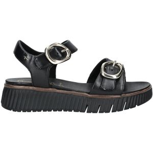 Tamaris Femme Comfort Damen Sandale Multiadjustable, Noir, 38 EU