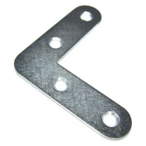 PVM &Eacute;querre plate bouts ronds 3 &oslash; fixation mm 60 x 60 x 10 dim (mm) 4 pce(s)