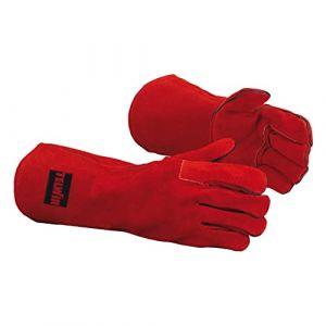Telwin 804336 Gants de protection professionnels Montana pour le soudage, EPI pour la protection des mains et des avant-bras en cro&ucirc;te de cuir de vache de haute qualit&eacute;, type A, taille 10