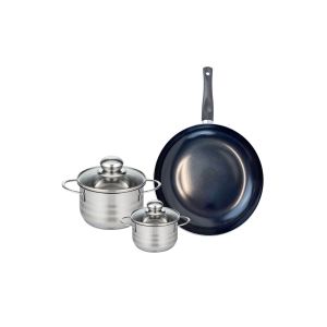 Elo Ensemble de 1 Po&ecirc;le de cuisson 28 cm et 2 faitouts 12 et 16 cm Prima Brillant