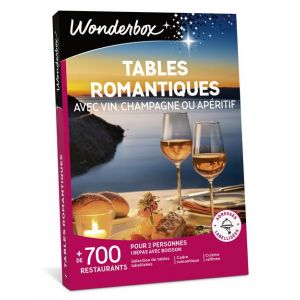 Wonderbox Coffret cadeau - Tables romantiques - 700 restaurants