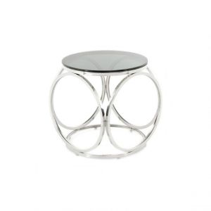 Prix Table d'Ap Design Whitney 42cm Noir & Argent
