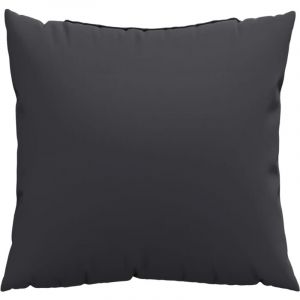 VidaXL Coussins de canapé lot de 4 noir 40x40 cm tissu