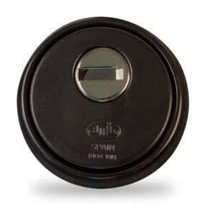 Amig - Rosace de sécurité modèle31 | Acier | Corps renforcé en acier fritté | Anti-perçage | Noir mat | Pour portes d'une épaisseur minimale de 40 mm | Trou de serrure de 65 mm de diamètre