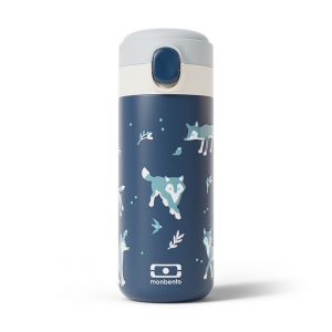 monbento Gourde isotherme 360ml Pop Wolf - Bleu