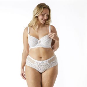 Brigitte Bardot Soutien-gorge armatures grand maintien Blanc