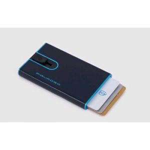 Piquadro Blue Square Kreditkartenetui RFID Schutz Leder 6.5 cm Portemonnaies 1 ct Schwarz Herren (45.49 &euro; / 1 ct)