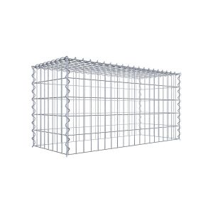 Gabion sur toile type 3 100 cm x 50 cm x 40 cm (L x H x P), maille 5 cm x 10 cm, spirale