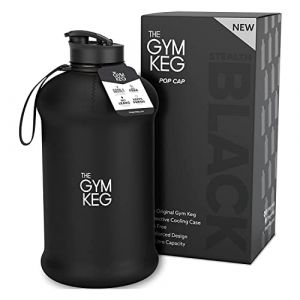 The gym keg bouteille d eau de sport 2 2 l avec manchon isotherme