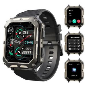 Blackview Montre Connect&eacute;e Homme Appel Bleutooth Assistant Vocal smartwatch 1.83' 128M &Eacute;tanche, R&eacute;sistant aux Chutes et Aux Rayures