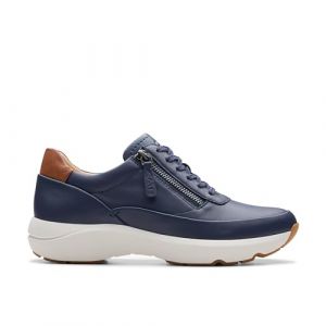 Clarks Baskets basses TIVOLI ZIP Marine - Taille 36,37,38,39,40,41,42,35 1/2,37 1/2,41 1/2,39 1/2