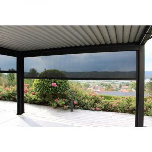 Image de Green Outside Option Rideau frontal motorisé pour Pergola Event'Premium 4m