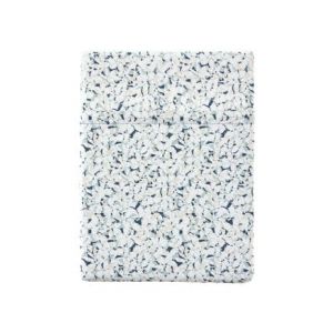 Essix Drap Plat, Satin de Coton, Bleu, 180x290 cm