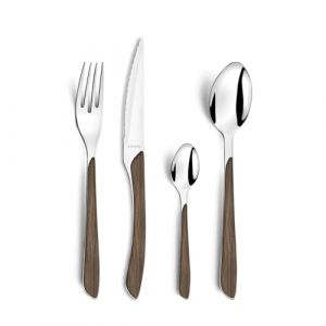 Amefa Eclat Nature - Ménagère 16 P Bois Foncé