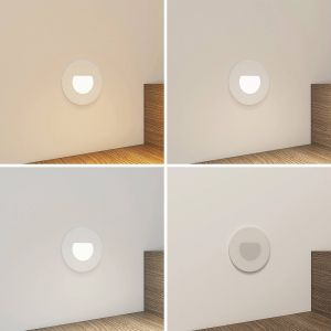 Led Projecteur encastrable dans le mur à intensité variable 'Vexi' en aluminium pour salon & salle à manger - blanc