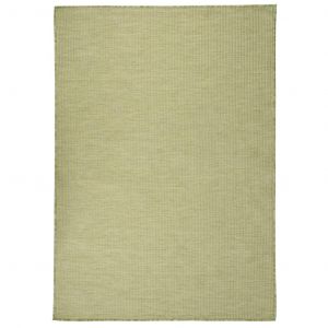 VidaXL Tapis &agrave; tissage plat d'ext&eacute;rieur 160x230 cm Vert