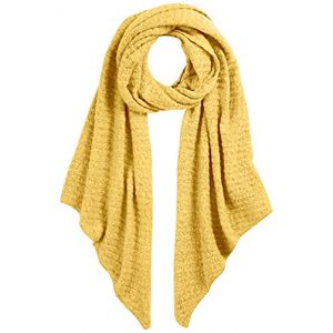 Pieces Pcpyron Écharpe Longue structurée Noos BC, Ocre, Taille Unique Femme