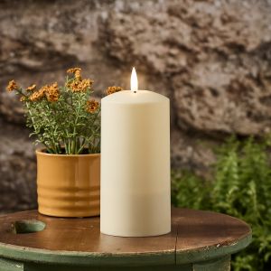 Image de Lights4Fun Bougie Solaire TruGlow de 15 cm