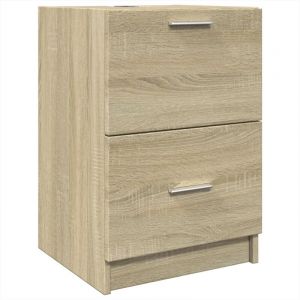 VidaXL Armoire d'évier chêne sonoma 40x37x59 cm bois d'ingénierie, armoire de salle de bain, armoire de rangement salle de bain, meuble lavabo de salle de bain