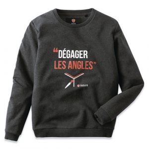 Parade Sweat à message homme Dsweat, taille: XXXL, Anthracite,