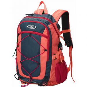 Image de Monzana Sac à Dos 25L Rouge et Noir - Port USB, Housse de Protection, Compartiment Ordinateur Portable 15" - Sport Randonnée Voyage