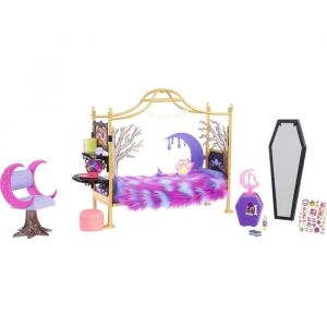 Mattel Coffret poupée - Monster High - Chambre de Clawdeen Wolf - Multicolore - Mobilier inclus