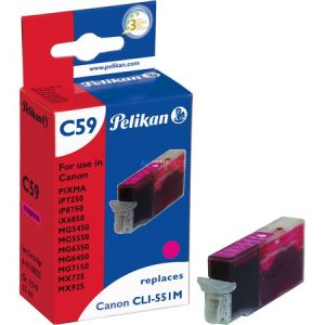 Pelikan 4110022 - Cartouche d'encre magenta C59 compatible Canon CLI-551M XL