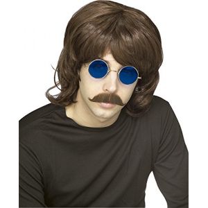 Rubie's Mens les Beegees Style perruque Shag brun 70 s
