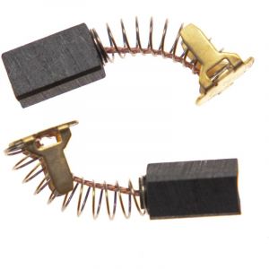 2x Balais de charbon pour moteur 13 x 7,5 x 6,6mm remplacement pour Hitachi 999-068 pour outil électrique - Vhbw