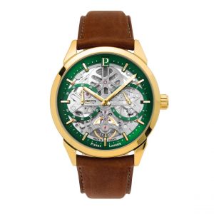 Pierre Lannier Montre Homme - 347A074 Monarck Bracelet Cuir Brun