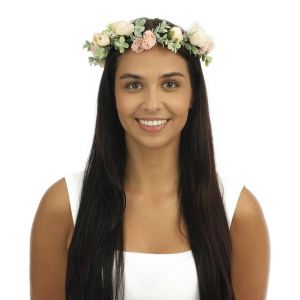 Ruedelafete Couronne de fleurs pour cheveux