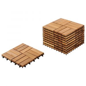 Beliani Caillebotis ACERENZA Bois d'acacia certifi&eacute; Naturel