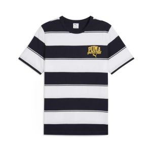 Puma Class Stripe AOP Tee, T-Shirts Mixte, New Navy,