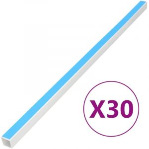 VidaXL Goulotte de câble auto-adhésive 30x20 mm 30 m pvc