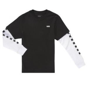 Vans T-shirt enfant LONG CHECK TWOFER Noir - Taille 8 / 10 ans,10 / 12 ans,12 / 14 ans,16 ans