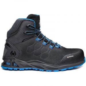 Base Protection K-Road Top Botte de Sécurité pour Femmes et Hommes, Noir et Bleu, Taille 46