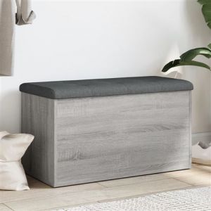 VidaXL Banc De Rangement Sonoma Gris 82x42x45 Cm Bois D'ingénierie