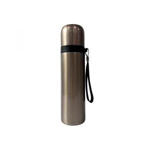 Thermos Bouteille Isotherme - Nikcorp - 500 Ml - Acier Inoxydable - Dor&eacute; - &Eacute;tanche