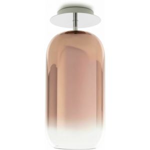 Artemide Plafonnier Gople / Verre - H 50 cm cuivre,transparent en verre