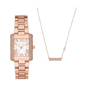 Image de Michael Kors Montre Femme Emery Blanc MK1074SET Rose - Couleur Rose - Taille Taille unique