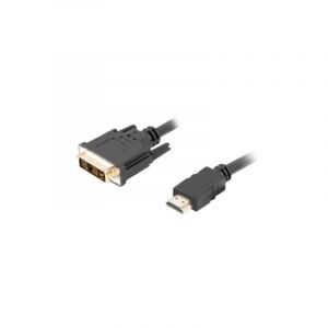 Câble hdmi lanberg mâle 3m/dvi-d 18+1 mâle simple liaison 3m noir
