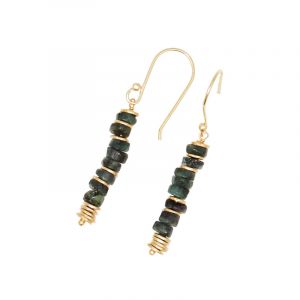 Amazonia - Boucles d'oreilles Quetzal en Emeraude