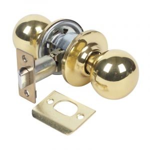 Tesa Azbe - Bouton de Porte Pas à Pas Loquet Unifié 60/70Mm Laiton Poli 3905U0Lp