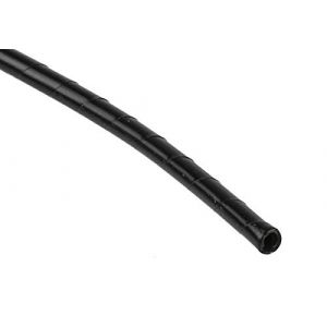 Rs pro Gaine de câble spiralée 1.5mm 3mm, en Polyéthylène Noir (Prix pour Bobine de 5 Mètres )
