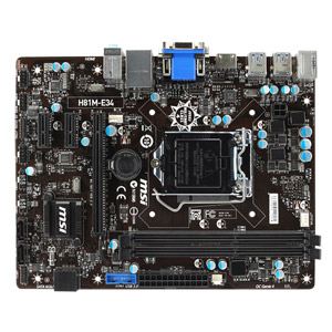 MSI H81M-E34 - Carte mère FlexATX socket LGA 1150