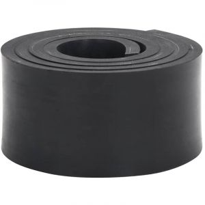 VidaXL Bordure en caoutchouc de chasse-neige noir 200x10x1 cm